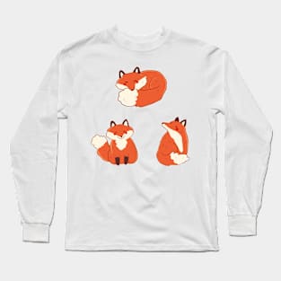 foxes illustration pack Long Sleeve T-Shirt